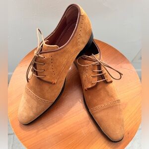 Kenneth Cole New York Brown Suede Oxfords